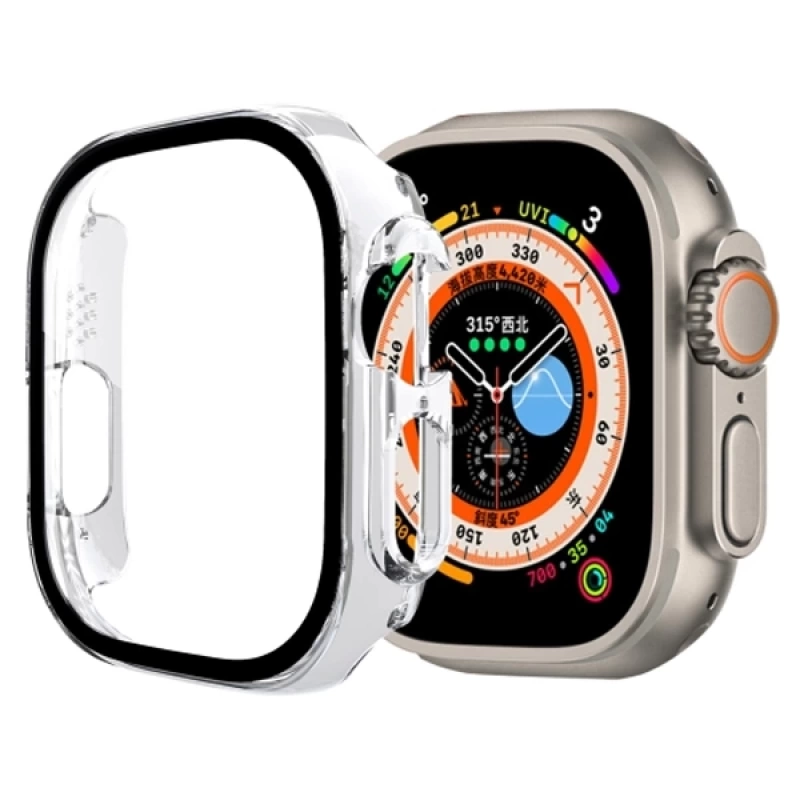 Ally Apple Watch Ultra 49mm için Hard PC Full Koruma Sert Armor Zırh Kılıf