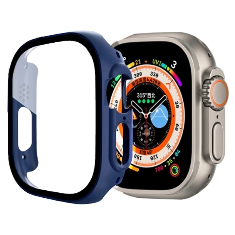 Ally Apple Watch Ultra 49mm için Hard PC Full Koruma Sert Armor Zırh Kılıf