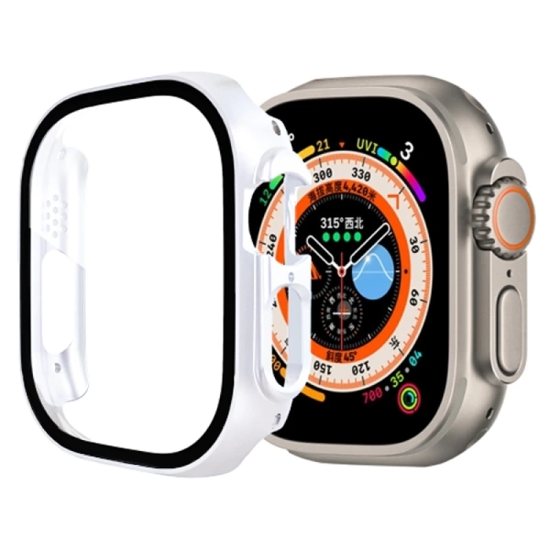 Ally Apple Watch Ultra 49mm için Hard PC Full Koruma Sert Armor Zırh Kılıf