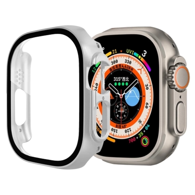 Ally Apple Watch Ultra 49mm için Hard PC Full Koruma Sert Armor Zırh Kılıf