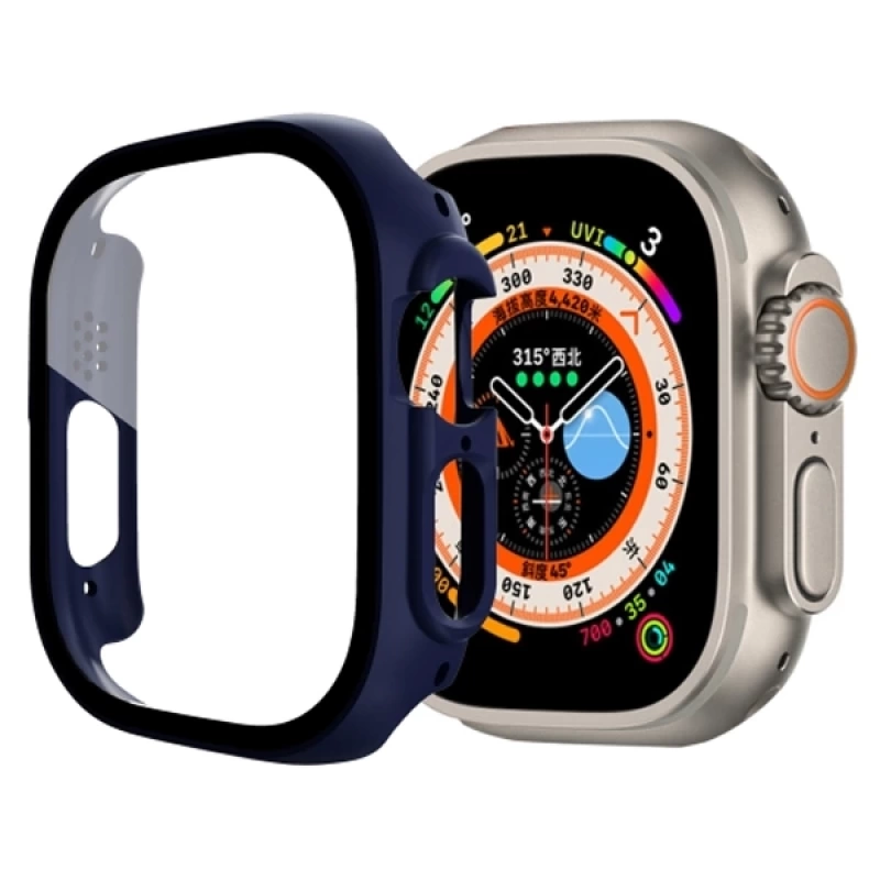 Ally Apple Watch Ultra 49mm için Hard PC Full Koruma Sert Armor Zırh Kılıf