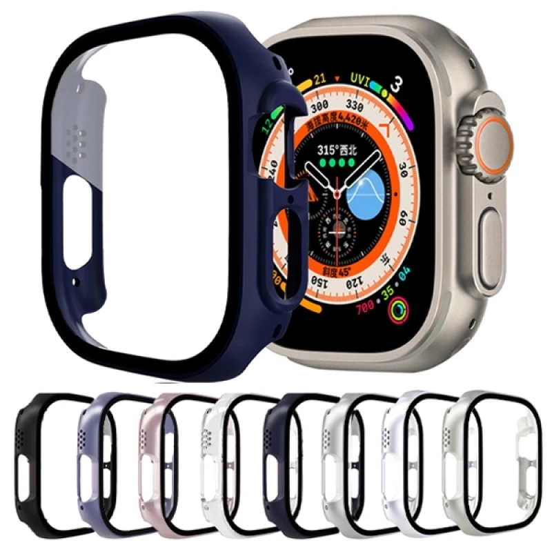 Ally Apple Watch Ultra 49mm için Hard PC Full Koruma Sert Armor Zırh Kılıf