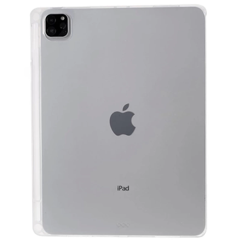 ALLY iPad Pro 11-inch (2021)-(2020)-(2018) Kalem Yerli Şeffaf Silikon Kılıf