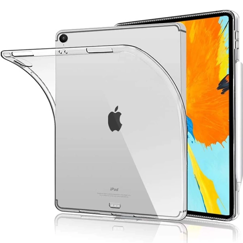 ALLY iPad Pro 11 inch (2021-2020-2018) Ultra Koruma Şeffaf Silikon Kılıf