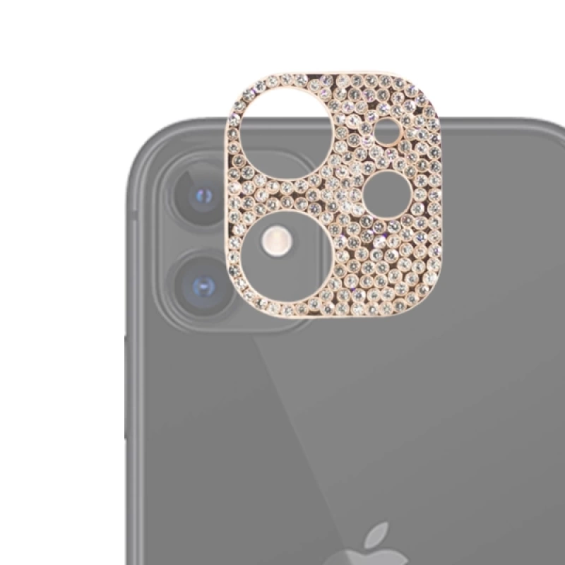 ALLY İPhone 11 Kamera Koruyucu Lens Diamond Taş İşlemeli