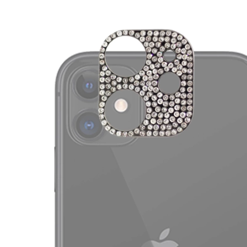 ALLY İPhone 11 Kamera Koruyucu Lens Diamond Taş İşlemeli