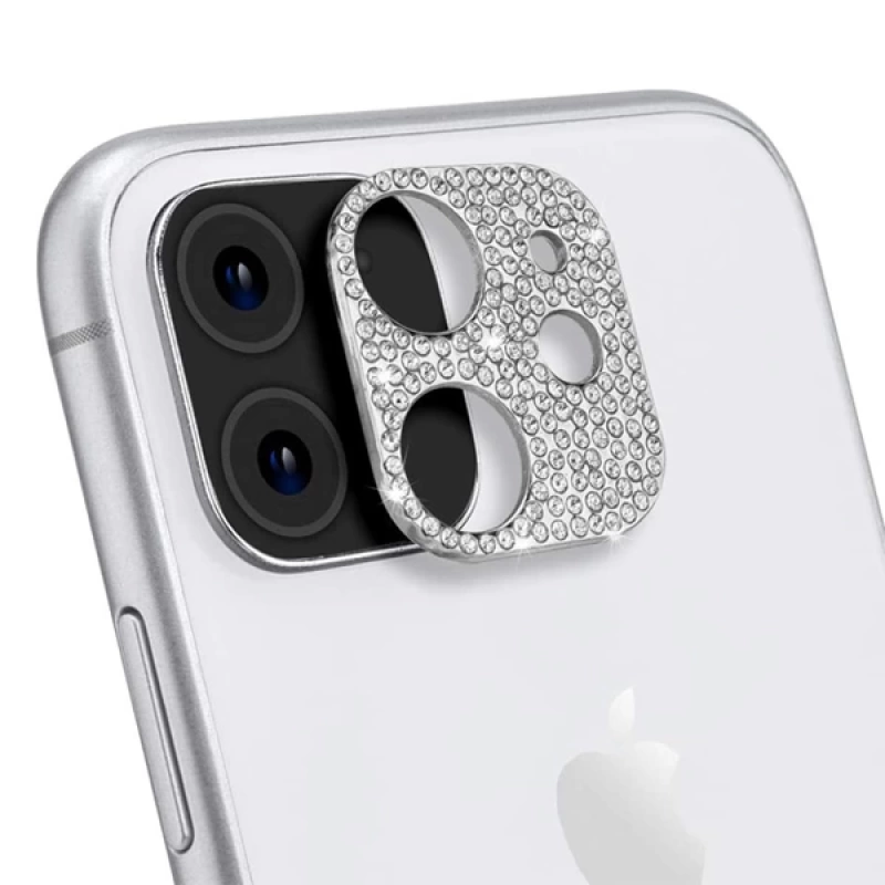 ALLY İPhone 11 Kamera Koruyucu Lens Diamond Taş İşlemeli