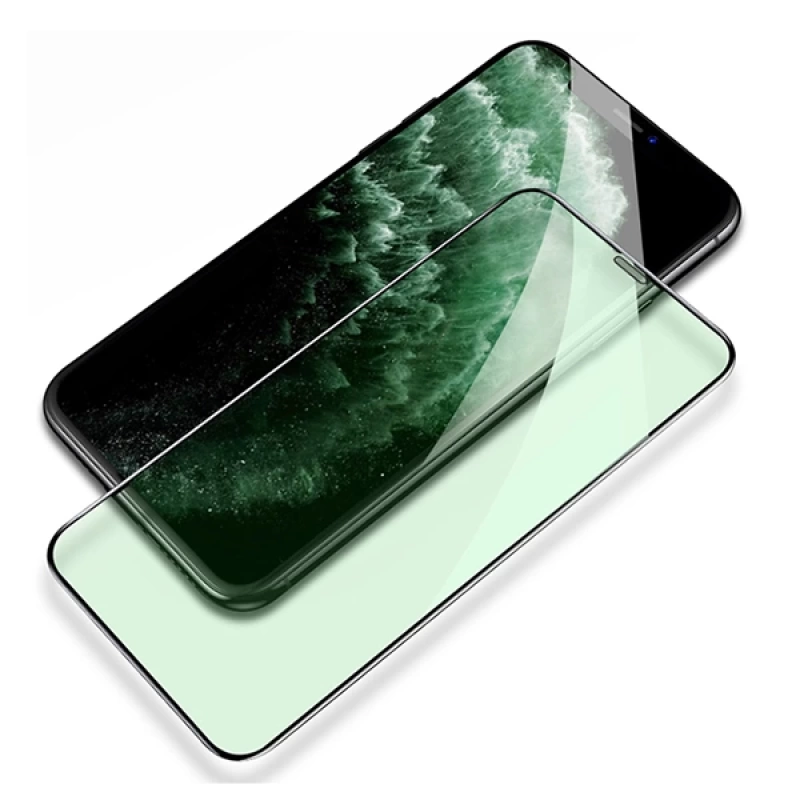 ALLY İPhone 11 Pro Max Anti -Blue Green Light Göz Korumalı Tempered Full Ekran Koruyucu