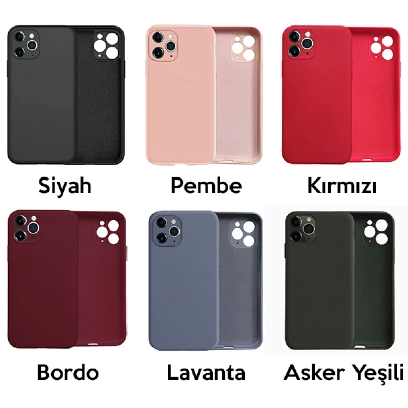 ALLY İPhone 11 Pro Max Kamera Korumalı Lansman Kılıf İçi Kadife Silikon Kılıf