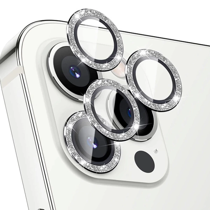 ALLY İphone 12 Pro 3D Metal Çerçeveli Kamera Lens Koruyucu