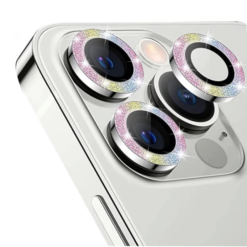 ALLY İphone 12 Pro Max 3D Metal Çerçeveli Kamera Lens Koruyucu