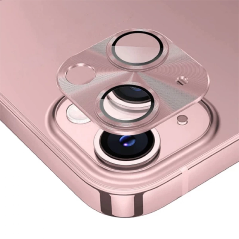 ALLY iPhone 15-15 Plus Metal Tempered Kamera Lens Koruyucu