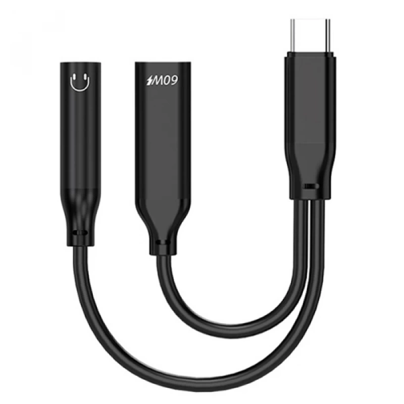 Ally İphone 15 İçin Type-c Şarj + 3.5mm kulaklık 2İn1 Çevirici Adaptör