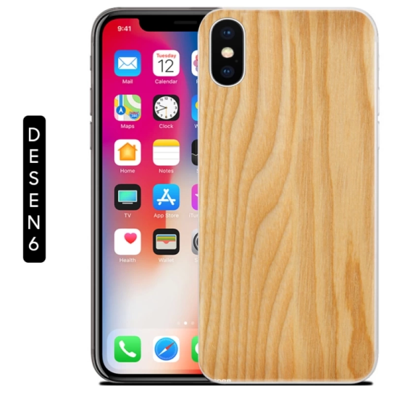 Ally İphone X Xs Mermer Desenli Soft Silikon Kılıf