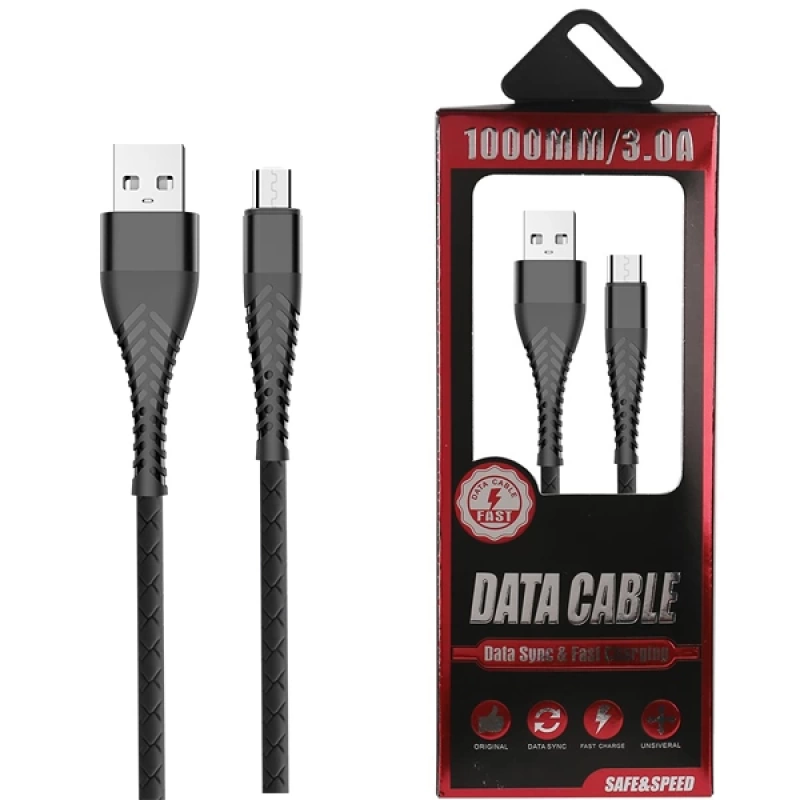 Ally Micro Usb 3.0A Hızlı Şarj Usb Kopmaz 1 Metre Kablo