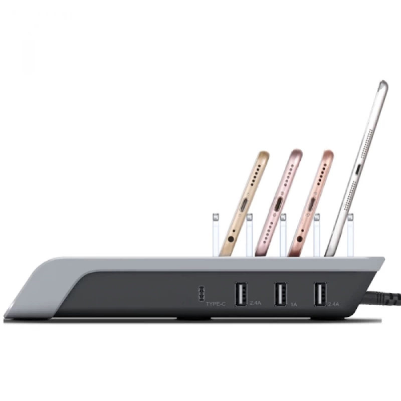 ALLY Multiport 10W Wireless Kablosuz Şarj Cihazı Organizer Stand