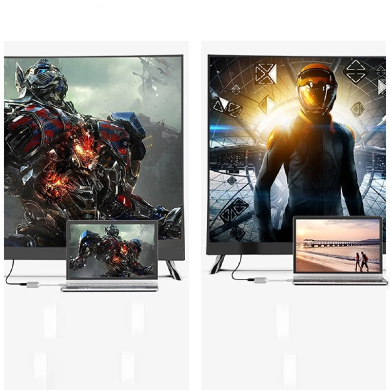 Ally Multiport Usb Type C To HDMİ+VGA HUB Çevirici Adaptör