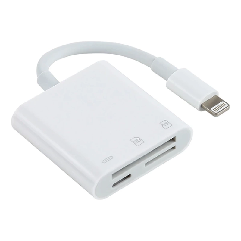 ALLY NK-101Y Pro 3 İn 1 İPhone Lightning to SD-TF Çevirici Adaptör