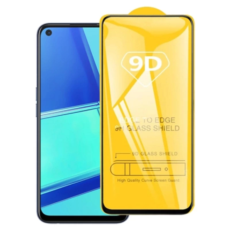 ALLY OPPO Realme 6 9D Full Glue Tempered Cam Ekran Koruyucu