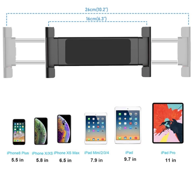 ALLY PB-45S Portatif 360 ° Masaüstü Tablet Standı Tutucu