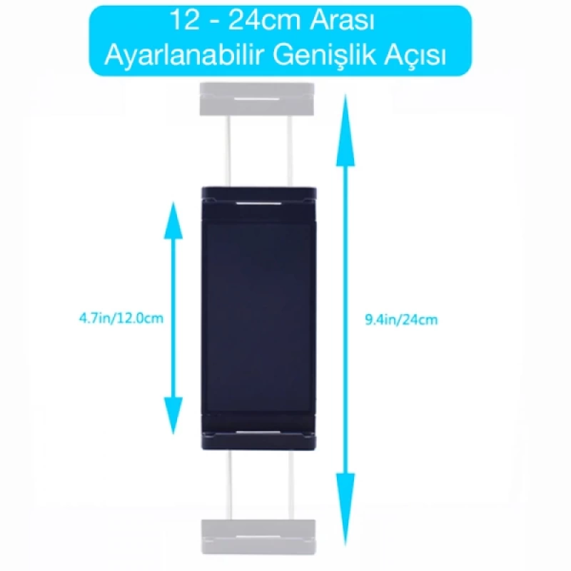 ALLY Q010 Ayarlanabilir Masaüstü Tablet ve Telefon Tutucu Stand