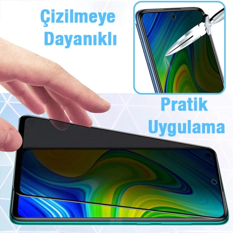 ALLY SM Galaxy M31S 3D Full Privacy Gizlilik Tempered Cam Ekran Koruyucu