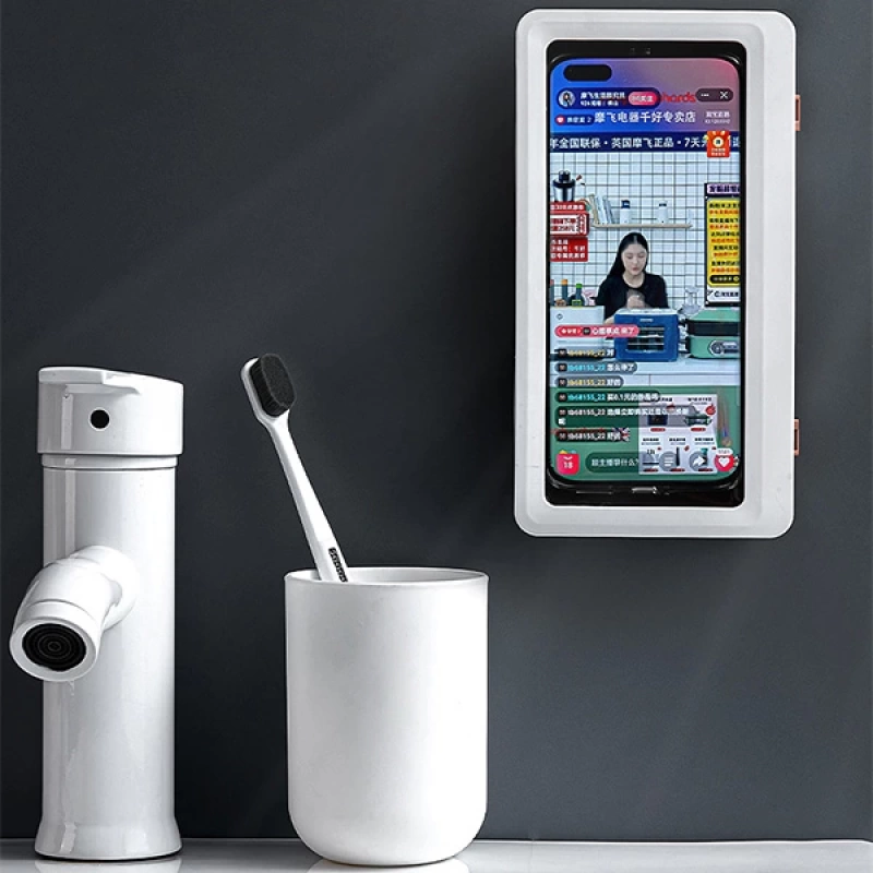 ALLY Su Geçirmez Banyo Duvara Monte Telefon Tutucu Stand 6.8inch Kadar