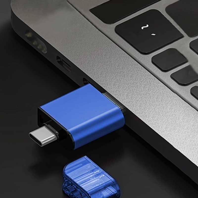 ALLY USB 3.0+Type-c+Lightning Sd Kart Okuyucu - Hızlı Card Reader