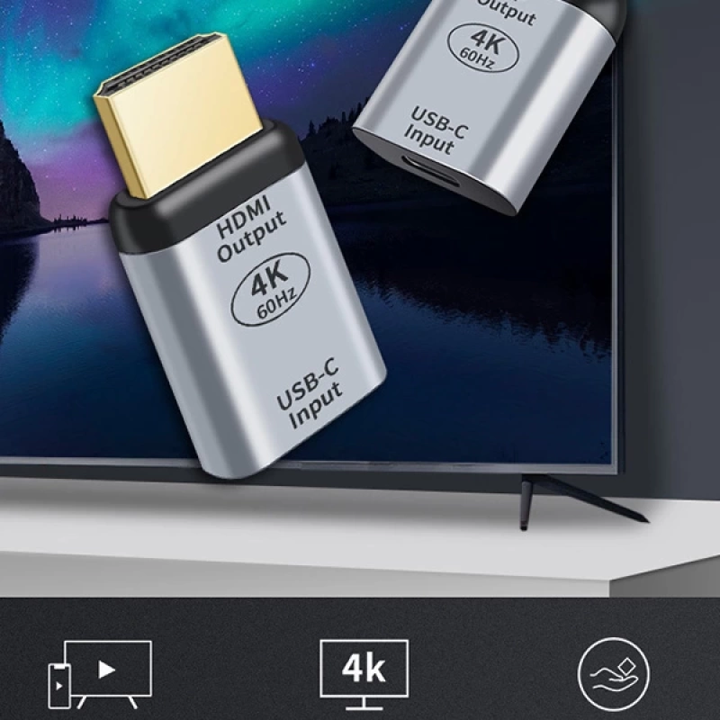 ALLY USB-C to HDMI 4K Dönüştürücü Adaptör 60Hz