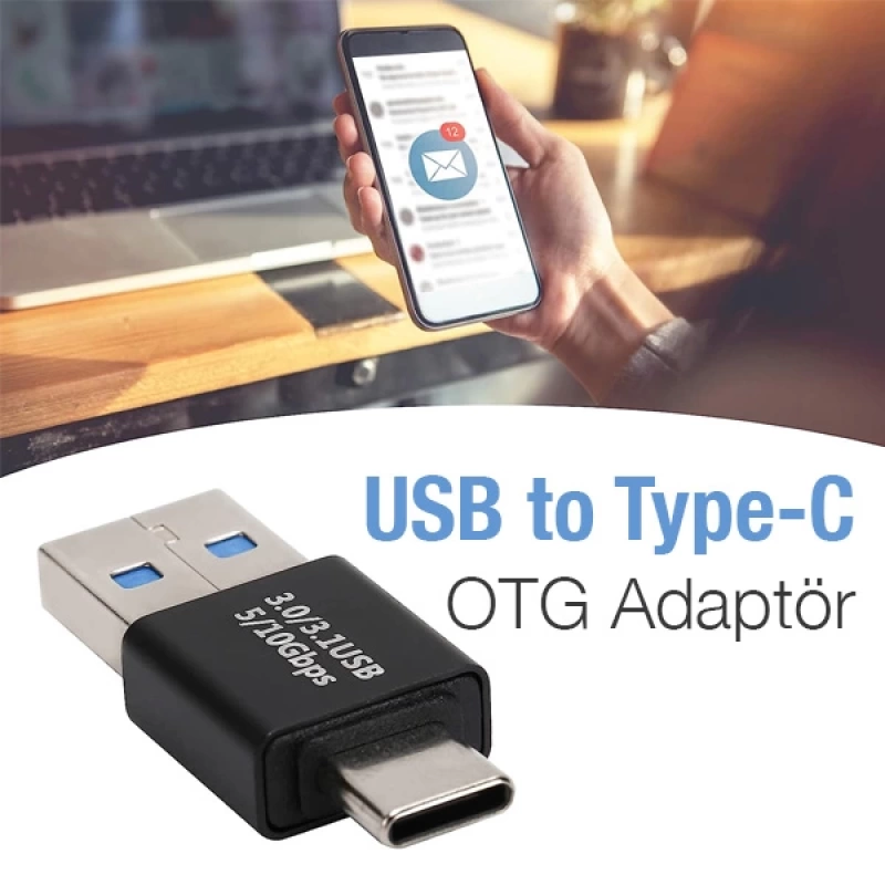 ALLY USB to Type-C OTG Çevirici Dönüştürücü Adaptör