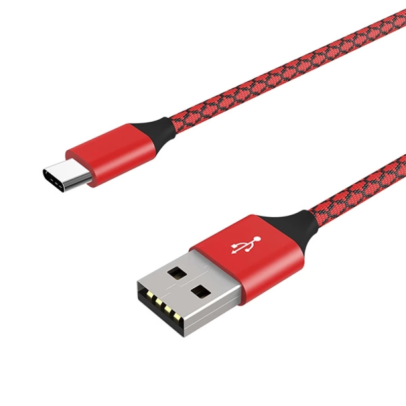 Ally Usb TYPE C 3.0A Hızlı Kopmaz Halat Usb Şarj Kablosu 1MM