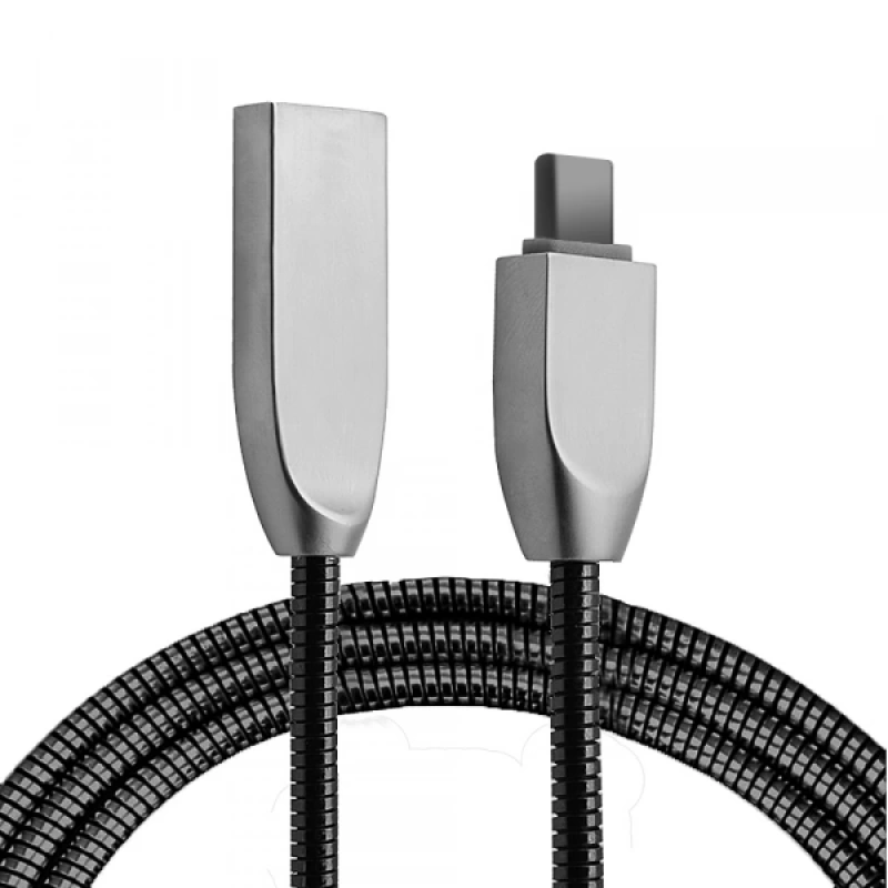 Ally Usb Type-C Zinc Alloy Dayanıklı 2,4 A Metal Usb Kablo