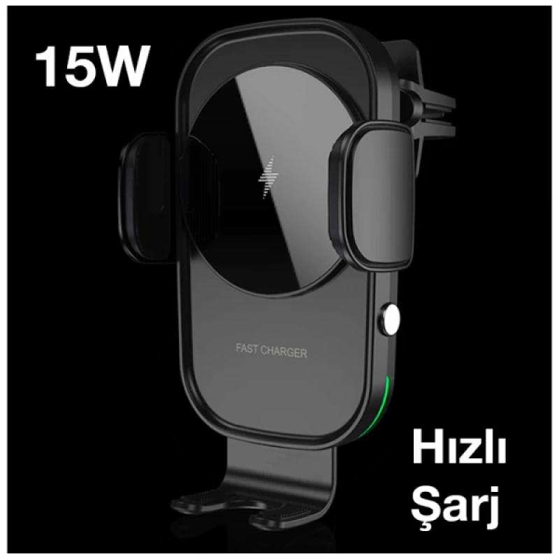 ALLY Wireless Kablosuz Şarj Gravity 15W Hızlı Şarj Telefon Tutucu