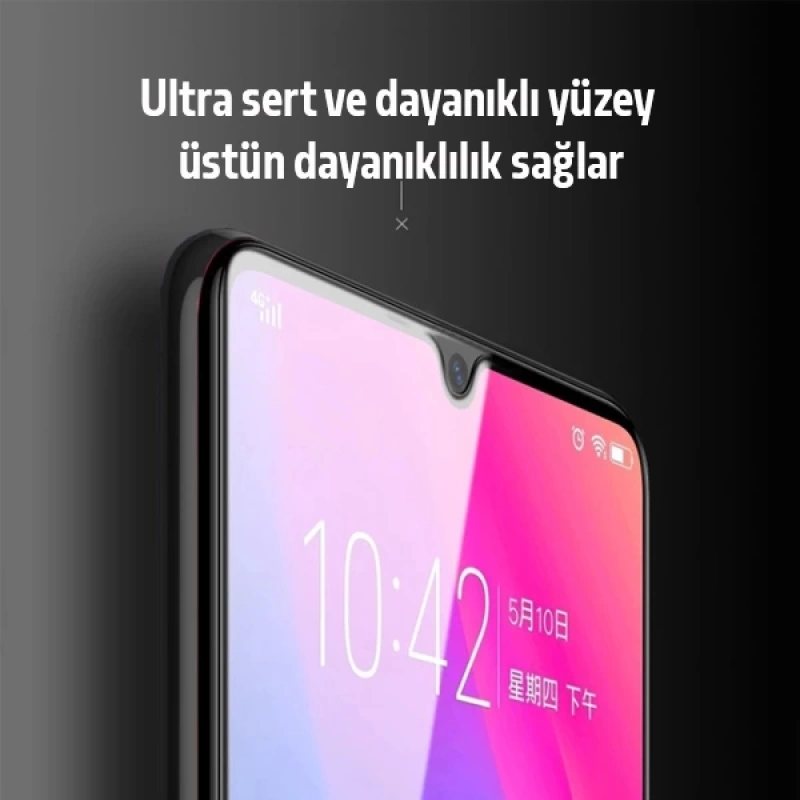 Ally Xiaomi Redmi 9 9D Full Glue Tempered Cam Ekran Koruyucu