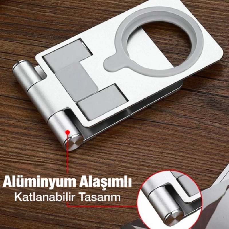 ALLY Z19 Çok Fonksiyonlu Magsafe Uyumlu Masaüstü Telefon Standı