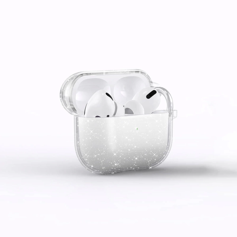 Apple Airpods 3. Nesil Zore Allstar Airbag 32 Parlayan Simli Saydam Renkli Kılıf