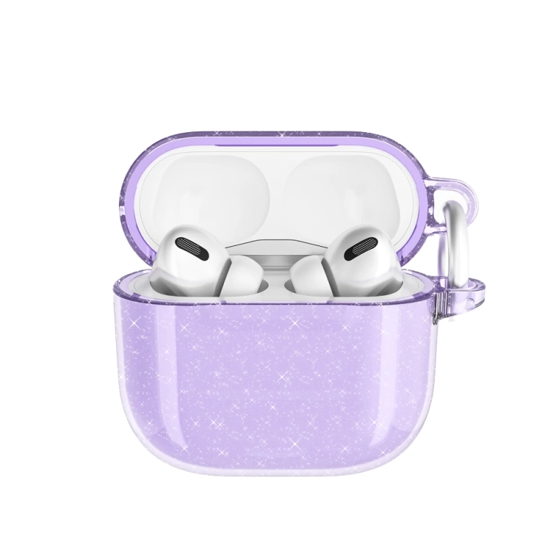 Apple Airpods 4 Zore Allstar Airbag 32 Parlayan Simli Saydam Renkli Kılıf