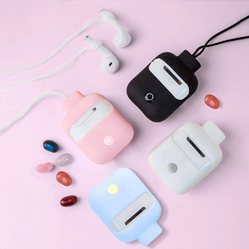 Apple Airpods Kılıf Boyun Askılı Jelly Bean Tasarımlı Lisanslı Switcheasy ColorBuddy Kapak