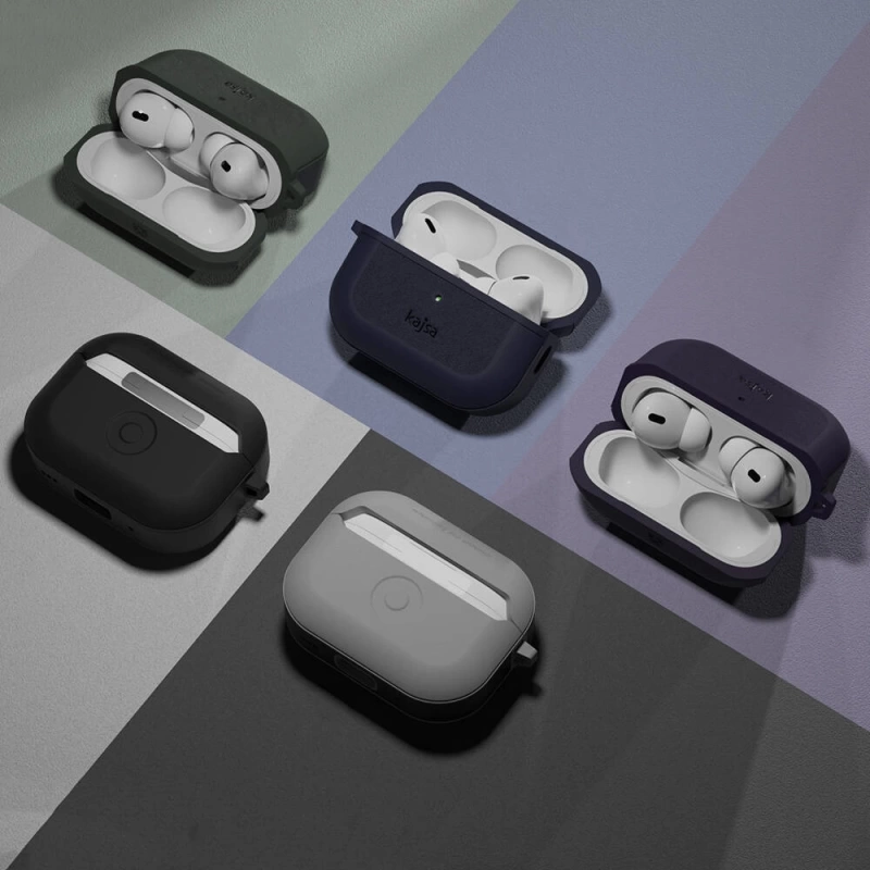 Apple Airpods Pro 2 Kılıf Kajsa Luxe Collection Kablosuz Şarj Uyumlu Kılıf