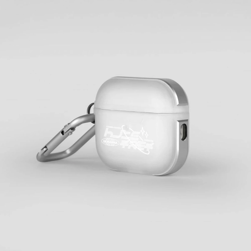 More TR Apple Airpods Pro 2 Kılıf SkinArma Transparan Mat Tasarım Kinzoku Kılıf