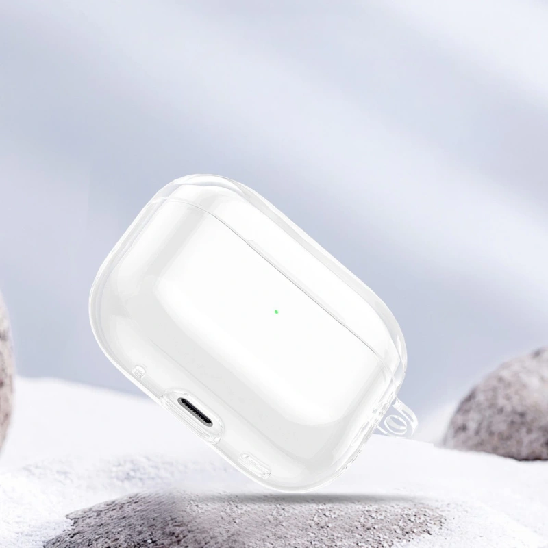 Apple Airpods Pro 3 Kılıf Şeffaf Kristal Silikon Zore Airbag 14 Kılıf