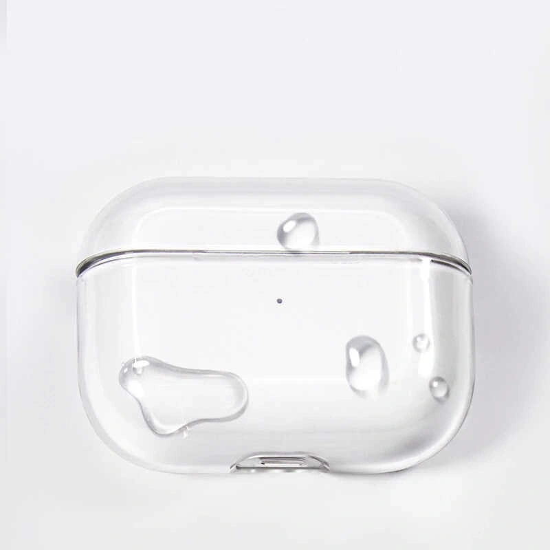Apple Airpods Pro Kılıf Şeffaf Sert Kristal Zore Airbag 14 Kılıf