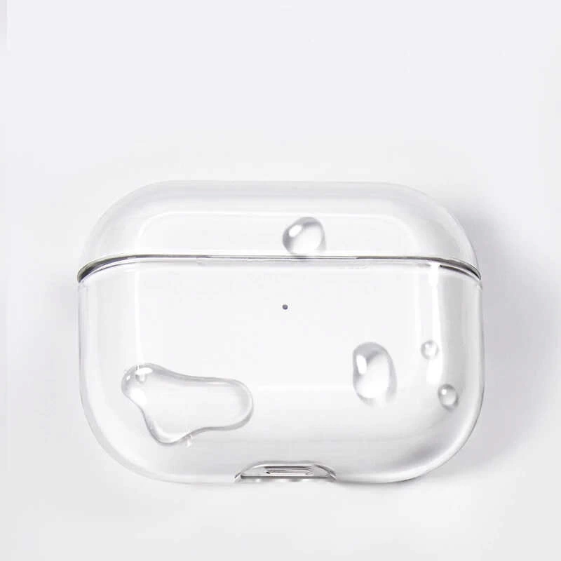 Apple Airpods Pro Kılıf Şeffaf Sert Kristal Zore Airbag 14 Kılıf