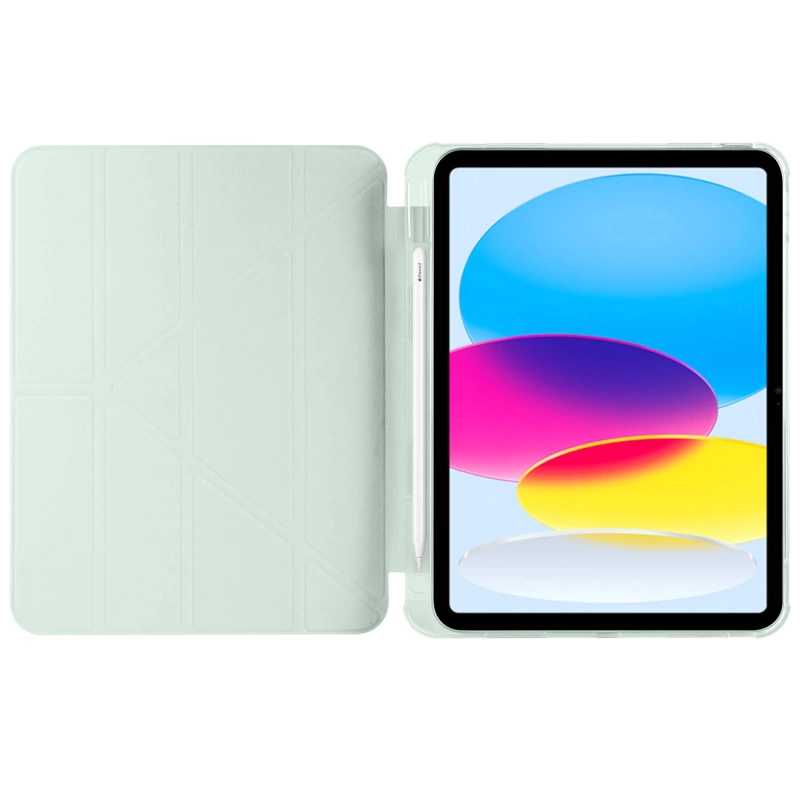 Apple iPad 10.9 2022 (10.Nesil) Kılıf Zore Tri Folding Kalem Bölmeli Standlı Kılıf