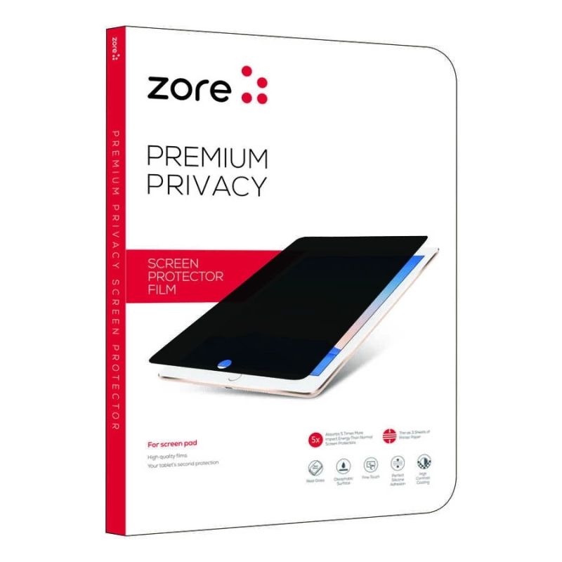 Apple iPad 9.7 2017 (5.Nesil) Zore Tablet Privacy Temperli Cam Ekran Koruyucu