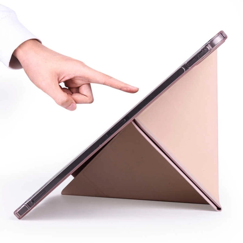 Apple iPad Air 10.9 2022 (5.Nesil) Kılıf Zore Tri Folding Kalem Bölmeli Standlı Kılıf