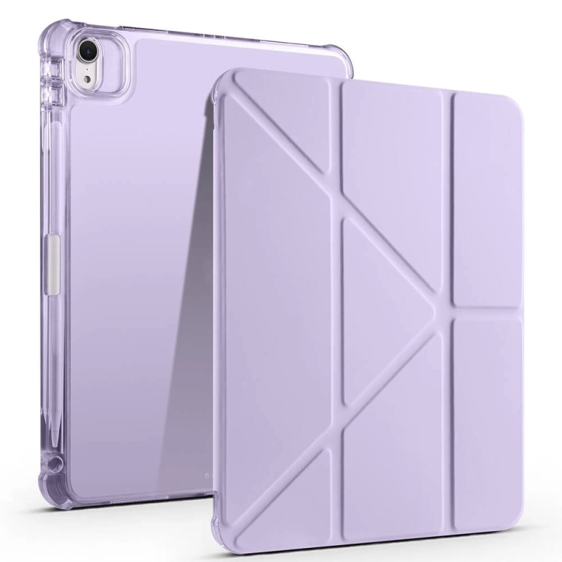 Apple iPad Air 11 2024 Kılıf Zore Tri Folding Kalem Bölmeli Standlı Kılıf