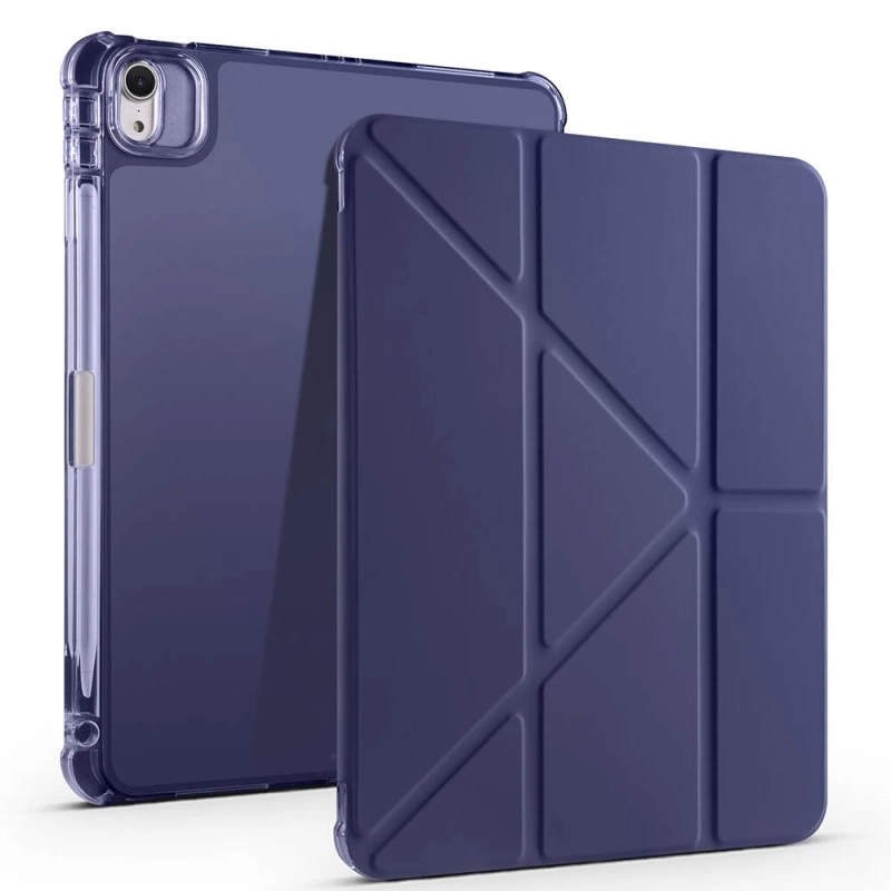 Apple iPad Air 11 2024 Kılıf Zore Tri Folding Kalem Bölmeli Standlı Kılıf