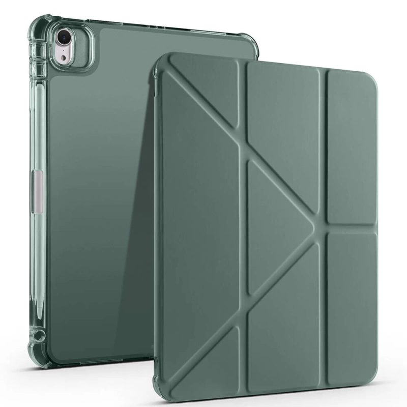 Apple iPad Air 11 2024 Kılıf Zore Tri Folding Kalem Bölmeli Standlı Kılıf