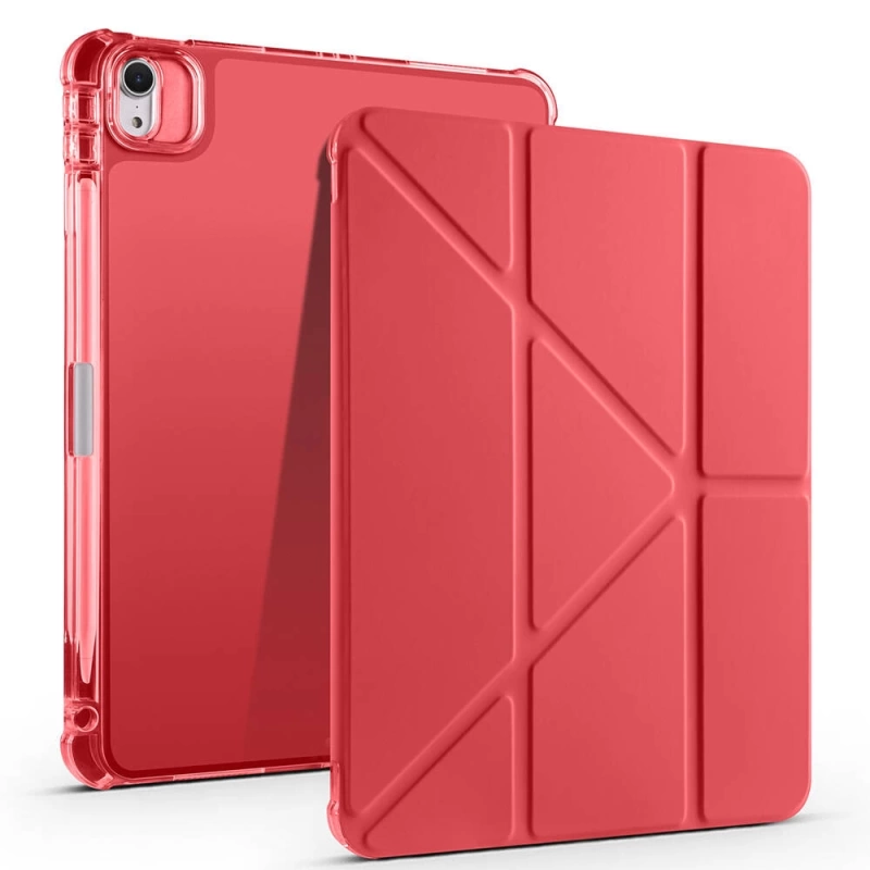 Apple iPad Air 11 2024 Kılıf Zore Tri Folding Kalem Bölmeli Standlı Kılıf